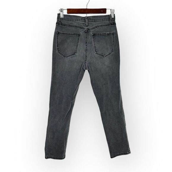 Joie Washed Onyx Pereh Jeans Women's 27 Faded Black Cotton Straight Studded RTR - Picture 4 of 10